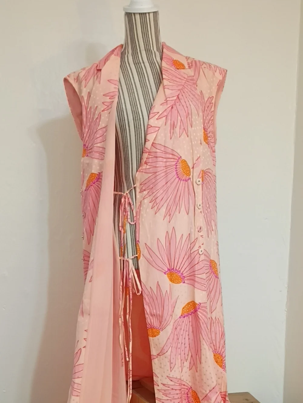 Kate Spade Falling Flowers Silk Blend Floral Wrap Maxi Dress Size 4 MSRP $495
